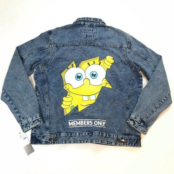 Members Only Jackets & Coats Spongebob Members Only Jean Jacket